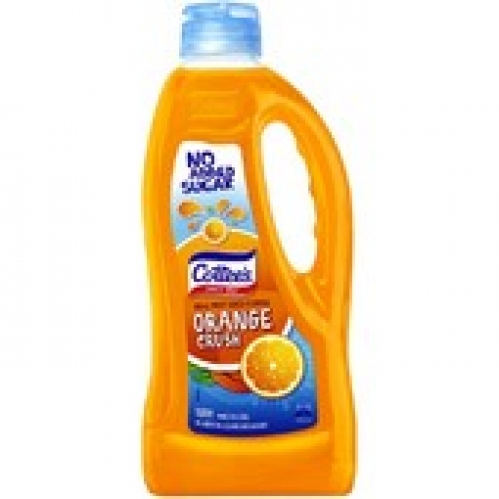Cottee's Orange No Added Sugar Cordial 1L