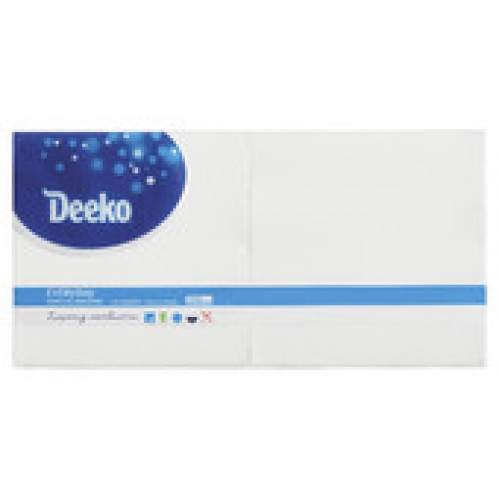 Deeko 1 Ply Hypo Allergenic Serviettes 200 pack