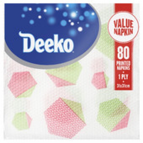 Deeko Family Luncheon Designs Printed Serviettes 80 pack