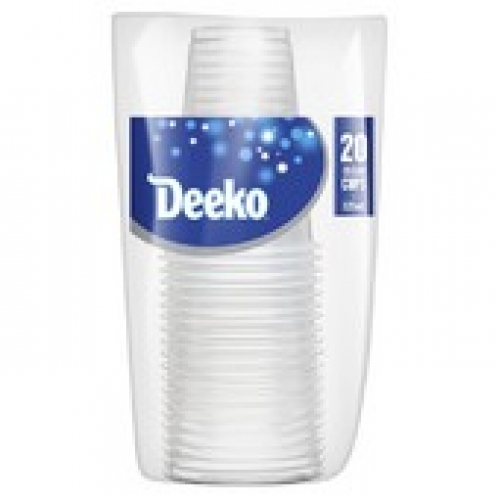 Deeko Plastic Family Tumblers 20 pack
