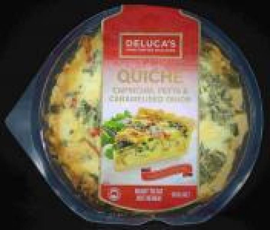 Delucas Quiche Capsicum Feta & Caramelised Onion 900g