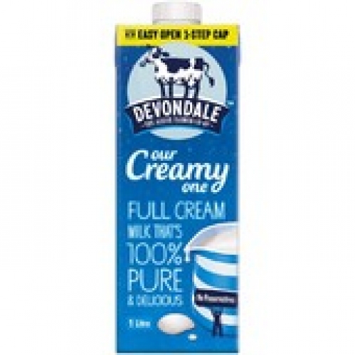 Devondale Full Cream Long Life Milk 1L