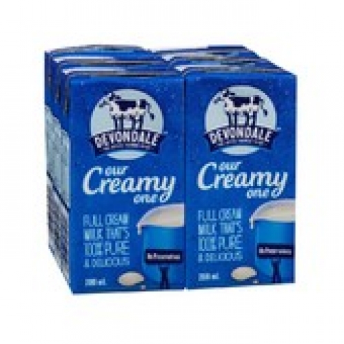 Devondale Full Cream Long Life Milk 6 pack 200mL