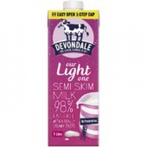 Devondale Semi Skim Long Life Milk 1L