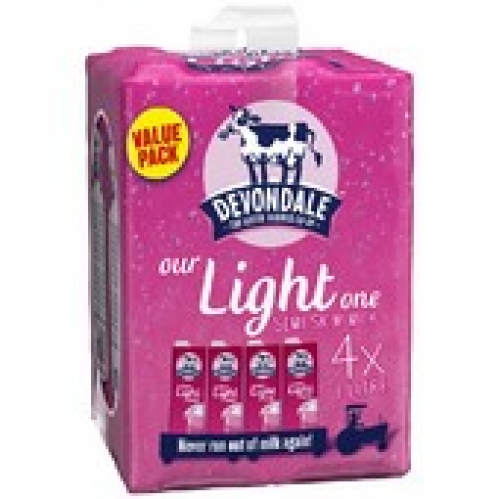 Devondale Skim Long Life Milk 4 pack 1L