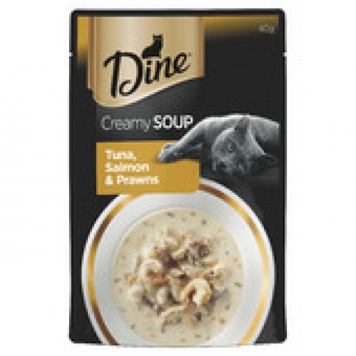 Dine Bonito Salmon & Prawn Creamy Soup Cat Food 40g