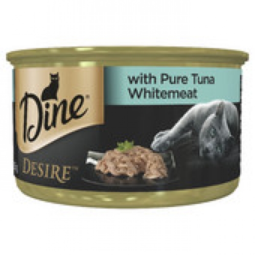 Dine Desire Pure Tuna & Whitemeat Canned Cat Food 85g