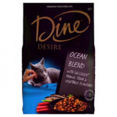 Dine Desire Seafood Selection Or Ocean Blend Dry Cat Food 1kg