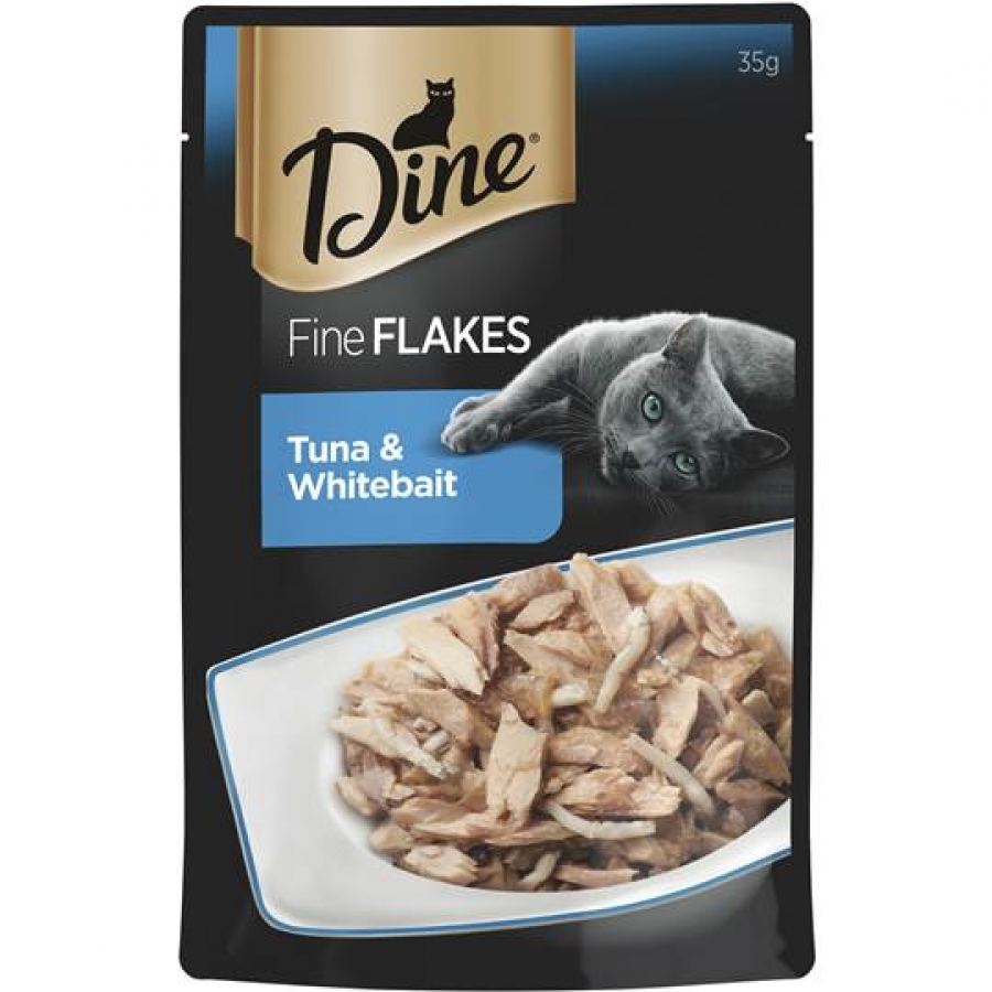 Dine Fine Flakes Tuna Whitebait 35g