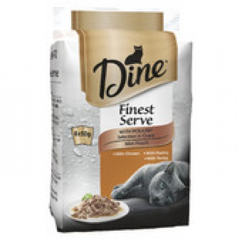 Dine Finest Serve Cat Food Poultry Selection In Gravy 6 pack