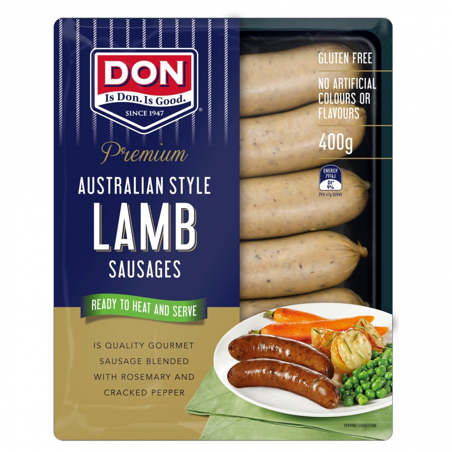 Don Sausage Lamb Australian Style 400g