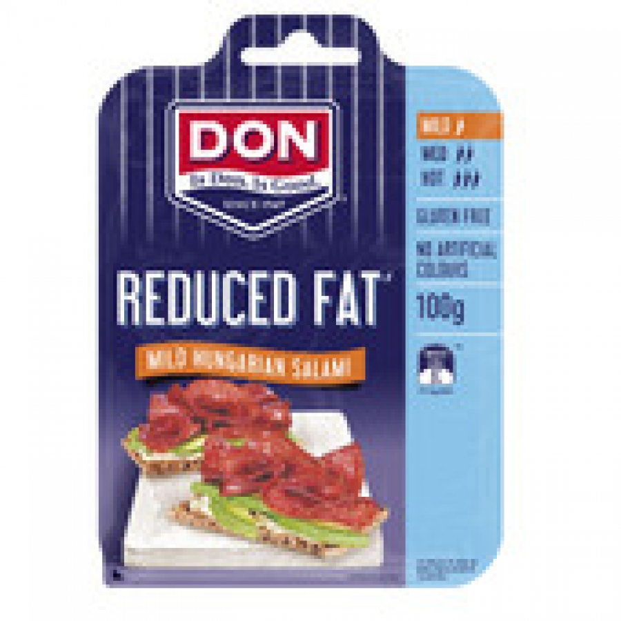 Don Sliced Mild Salami 50% Less Fat 100g