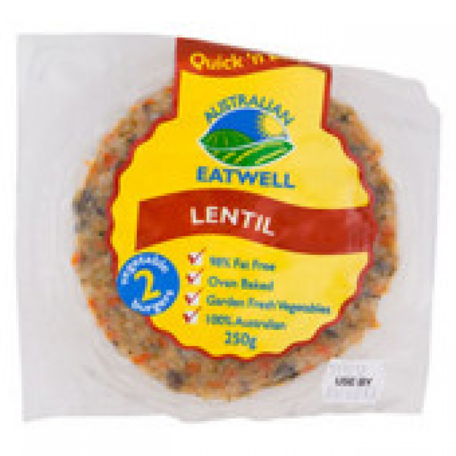 Eatwell Vegetarian Lentil Burger 250g