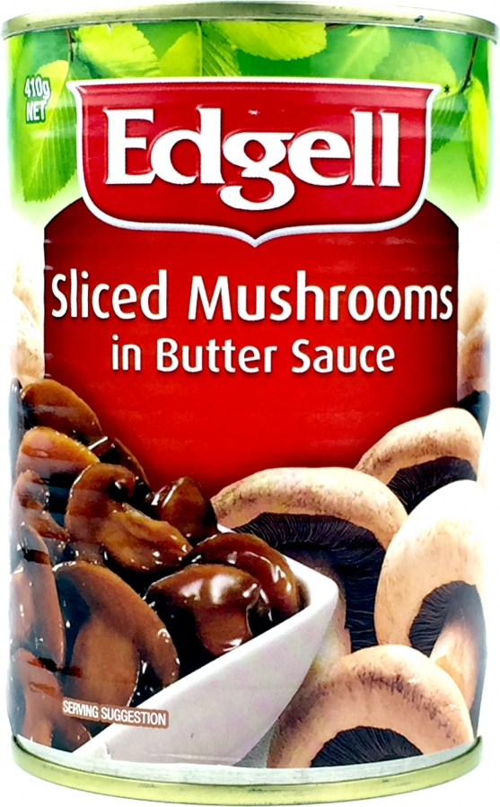 Edgell Mushroom Sliced in Butter Sauce 410g