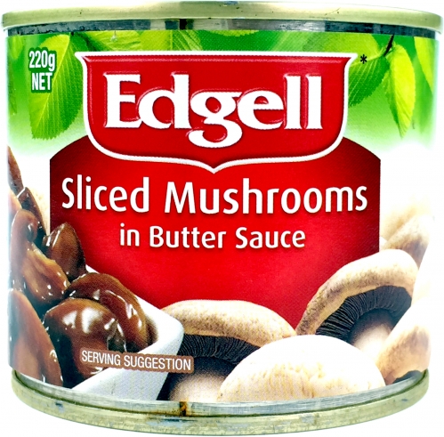 Edgell Sliced Mushrooms in Butter Sauce 220g