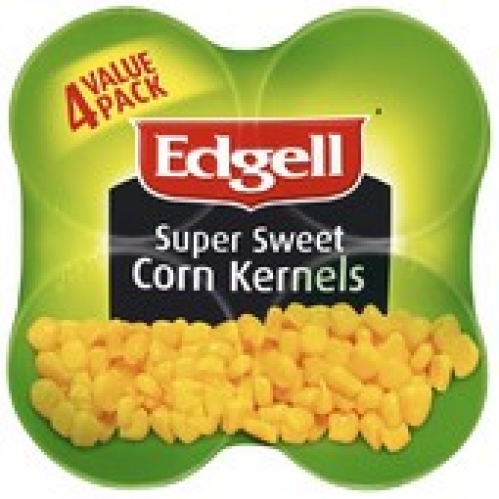 Edgell Super Sweet Corn Kernels 4 pack
