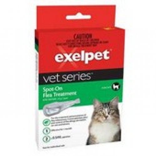 Exelpet Vet Series Spot On Cat Kitten Flea Treatment 2 pack