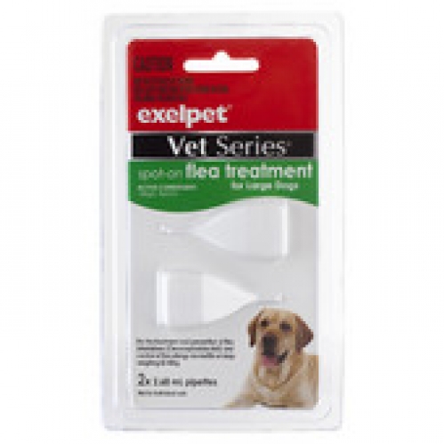 Exelpet Vet Series Spot On Flea Treatment For Large Dogs 2 pack