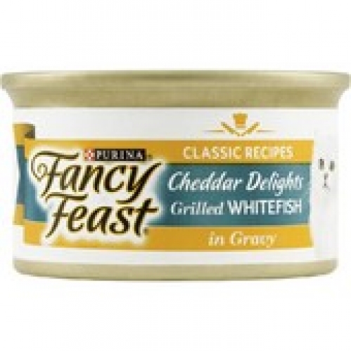 Fancy Feast Cheddar Delights Grilled Whitefish in Gravy Cat Food 85g