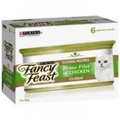 Fancy Feast Classic Chicken Prime Filet Canned Cat Food 6 pack