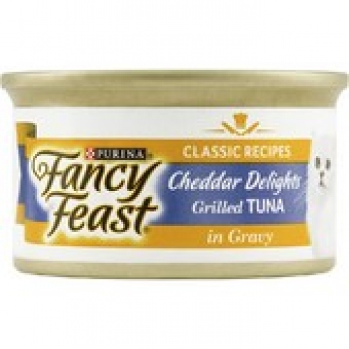 Fancy Feast Delights Tuna & Cheddar Canned Cat Food 85g