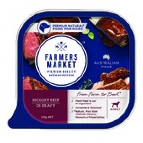 Farmers Market Dog Food Hickory Beef & Herbs In Gravy 100g