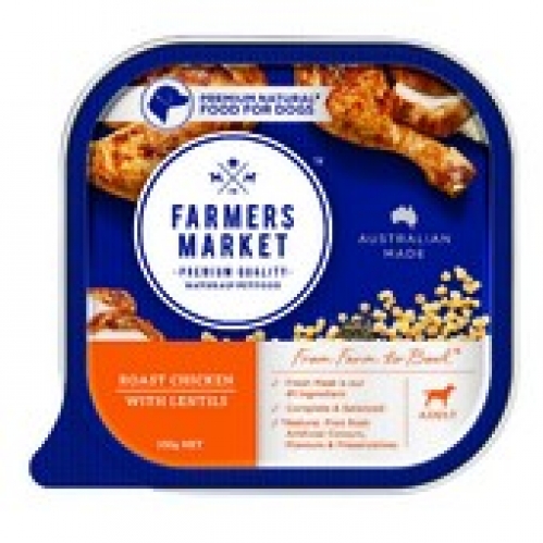 Farmers Market Dog Food Roast Chicken With Lentils 100g