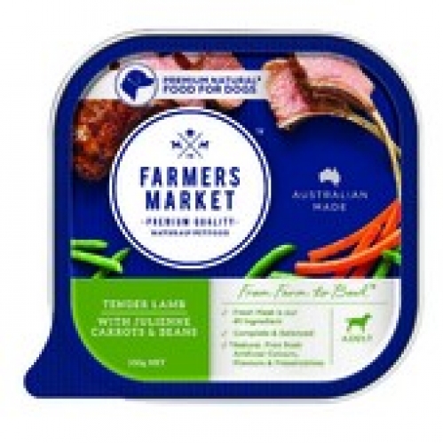 Farmers Market Dog Food Tender Lamb With Julienne Carrots & Beans 100g
