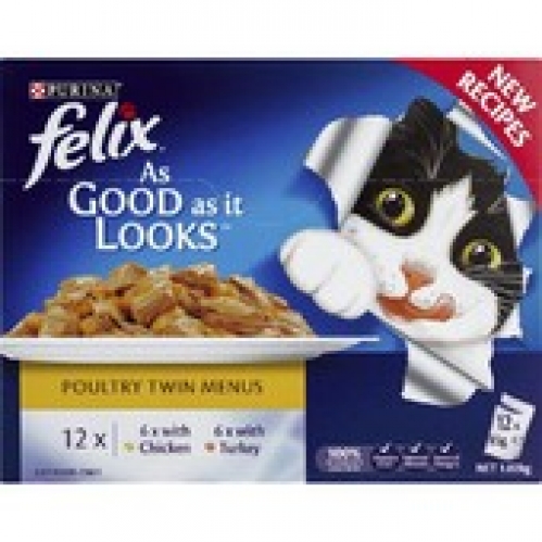 Felix As Good As It Looks Poultry Cat Food 12 Pack 12 pack