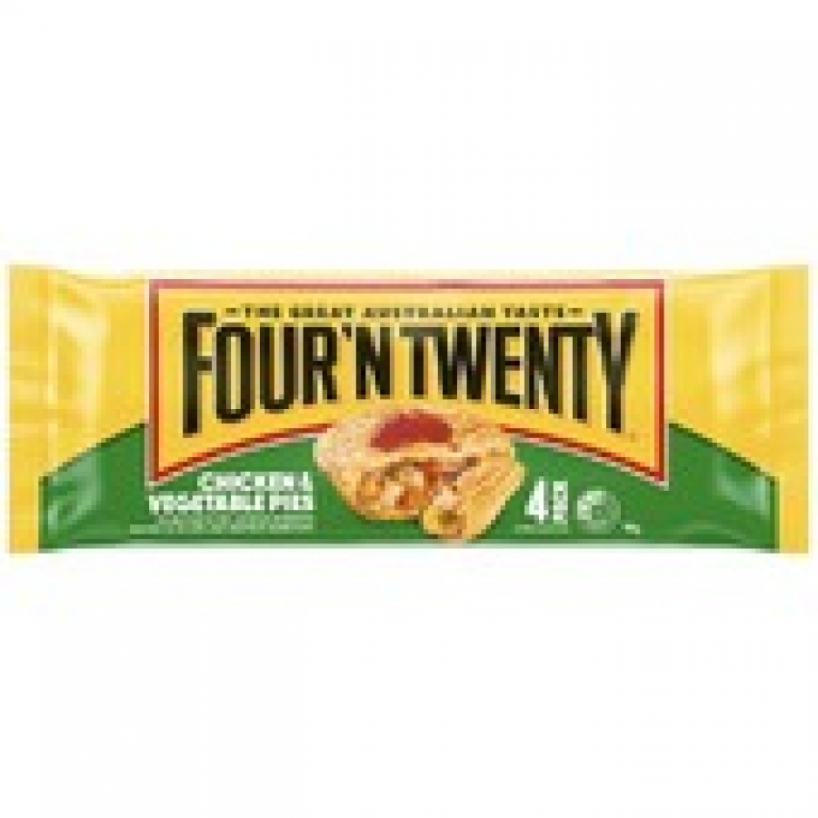 Four 'N Twenty Frozen Chicken & Vegetable Pie 4 pack 700g
