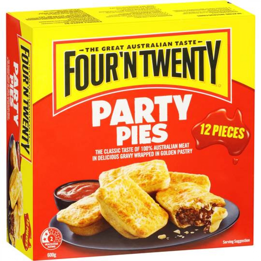 Four N Twenty Pies Party 12pk 600g