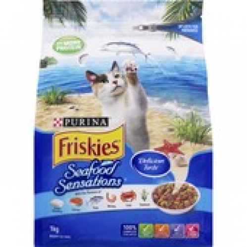 Friskies Seafood Sensations Adult Cat Food 1kg