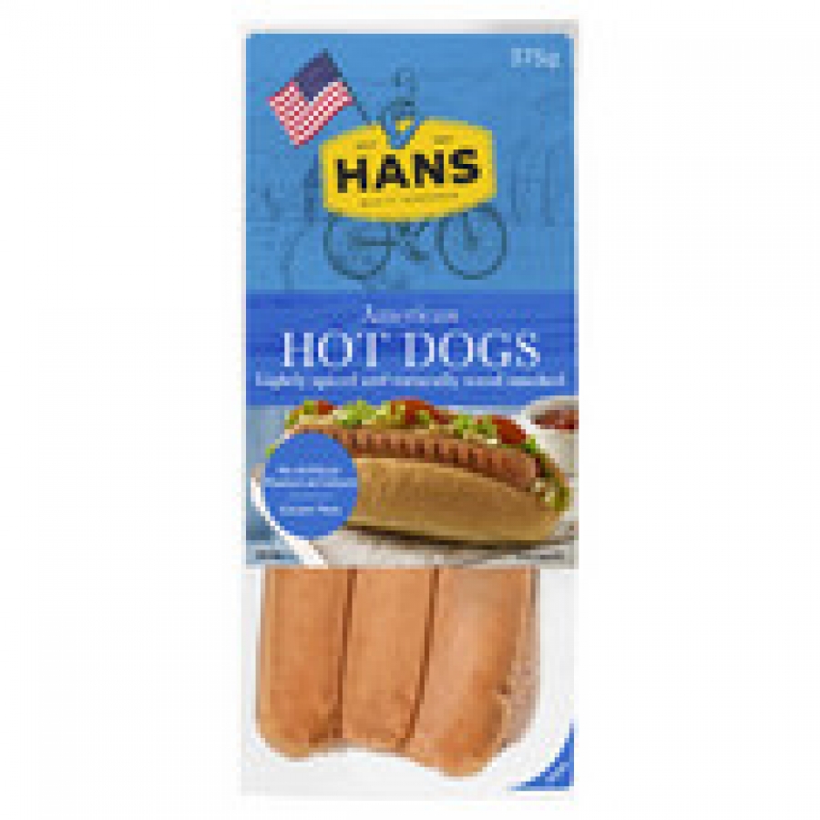 Hans Hot Dog American Frankfurts 375g