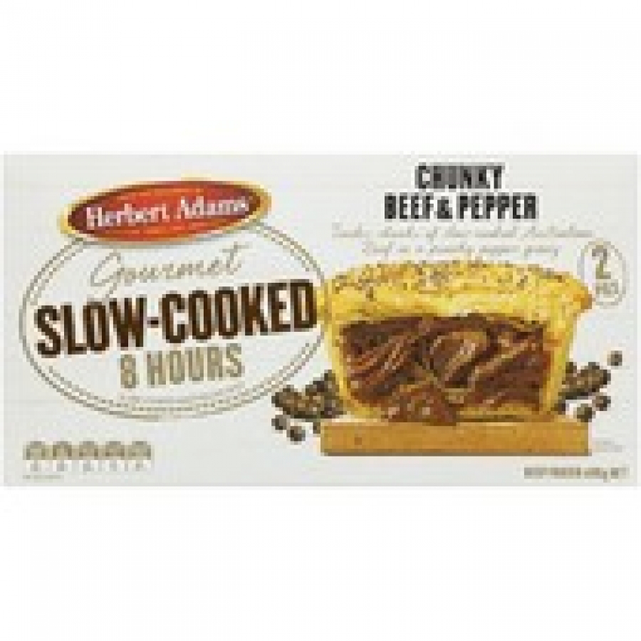 Herbert Adams Slow Cooked Smoky Frozen Pulled Pork Pies 400g