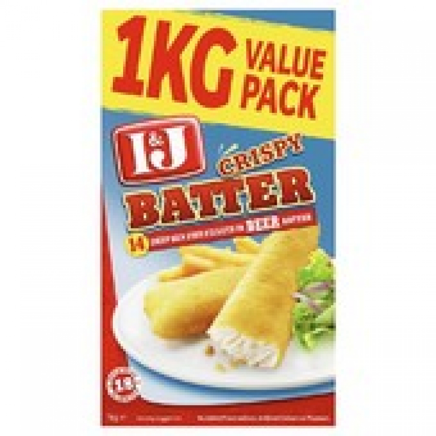 I&J Beer Battered Crispy Frozen Fish Portions 1kg