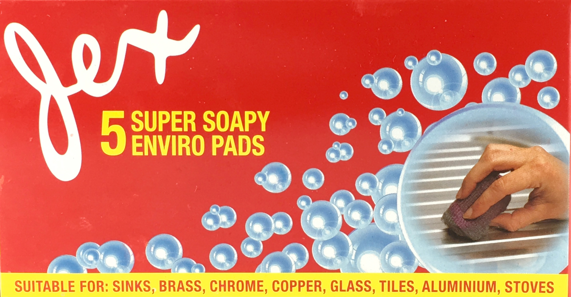 Jex Steel Wool Scourer Soap Pad 5 pack