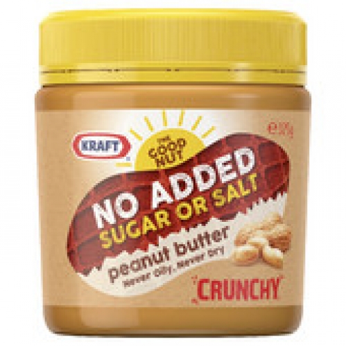 Kraft Crunchy Peanut Butter No Added Salt 325g