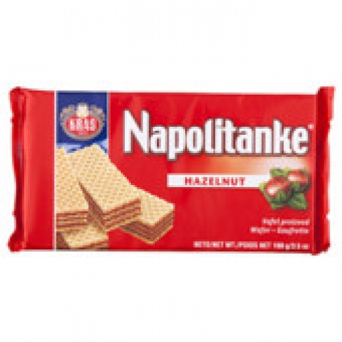 Kras Napolitanke Hazelnut Wafers 100g