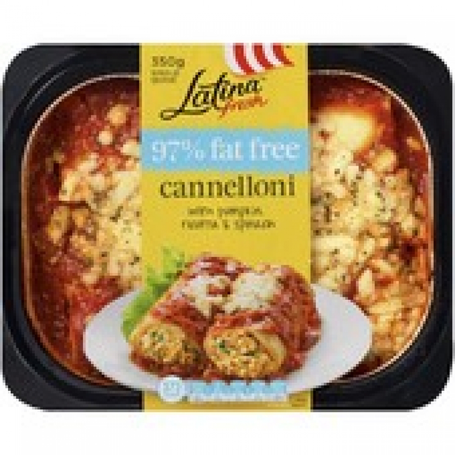 Latina Low Fat Ricotta Pumpkin & Spinach Cannelloni 350g
