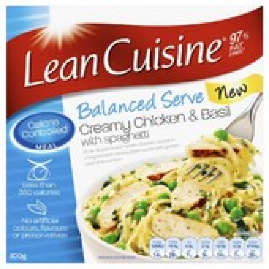 Lean Cuisine Balanced Serve Spaghetti & Basil Chicken Frozen Meal 300g