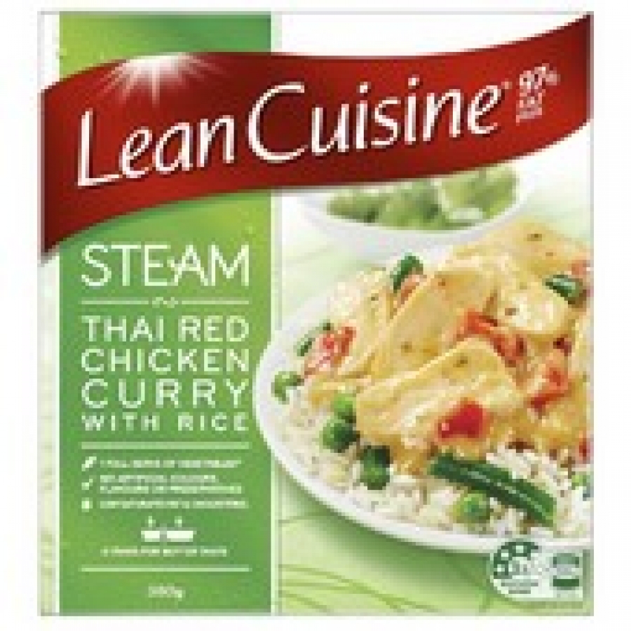 Lean Cuisine Steam Meals Thai Red Chicken Curry with Rice Frozen Meal 380g