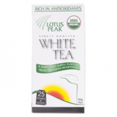 Lotus Peak White Tea Bags 25 pack 50g