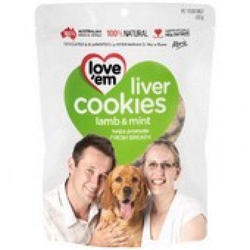 Love 'em Liver Cookies Lamb Mint Dog Treat 450g