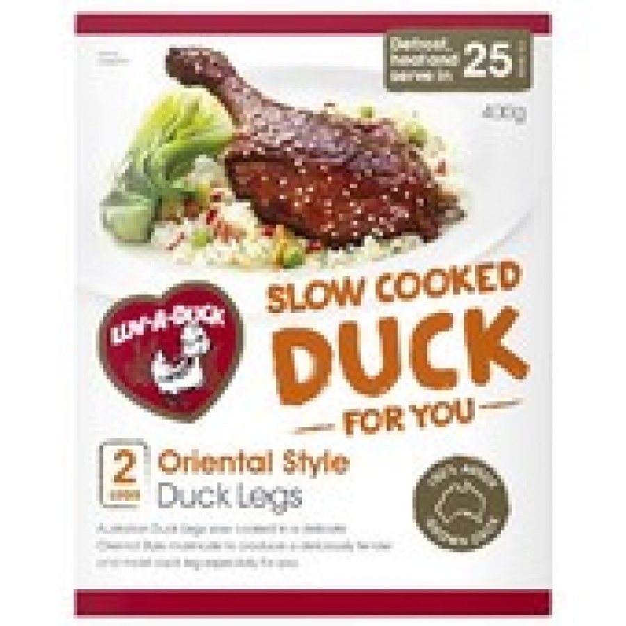 Luv A Duck Slow Cooked Oriental Style Frozen Duck Legs 400g