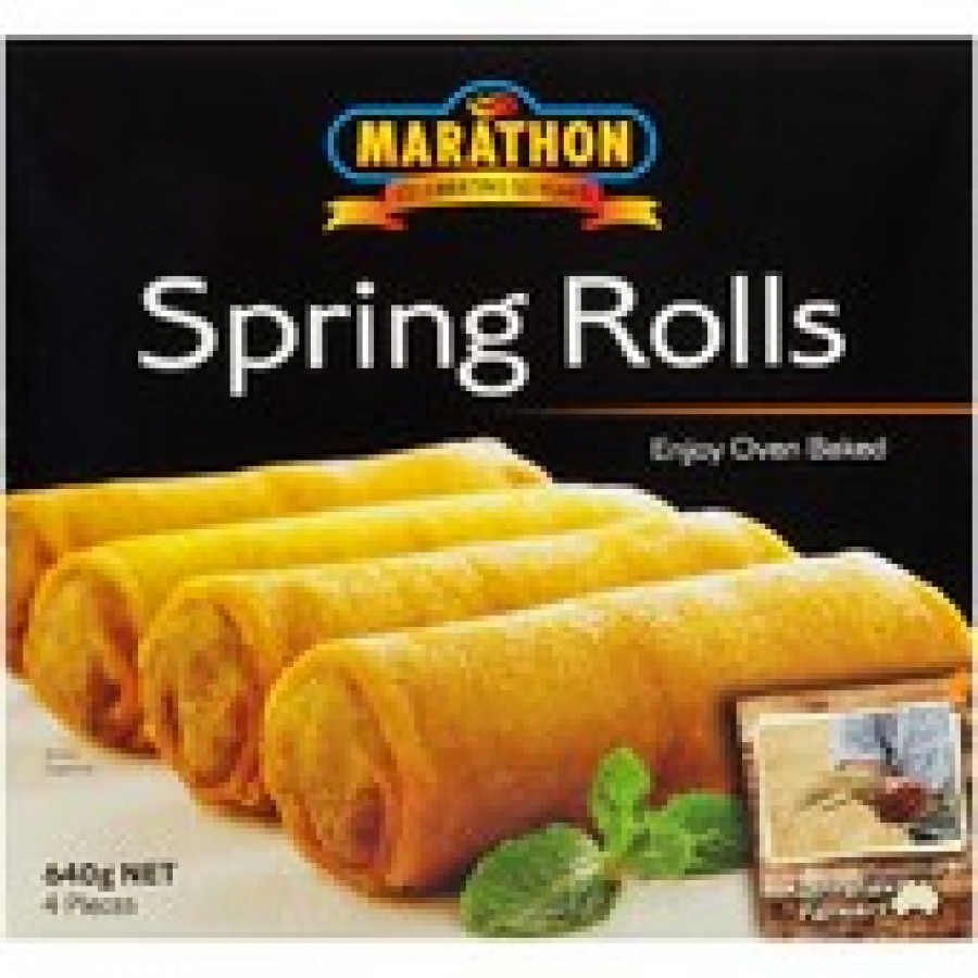 Marathon Frozen Spring Rolls 4 pack 640g