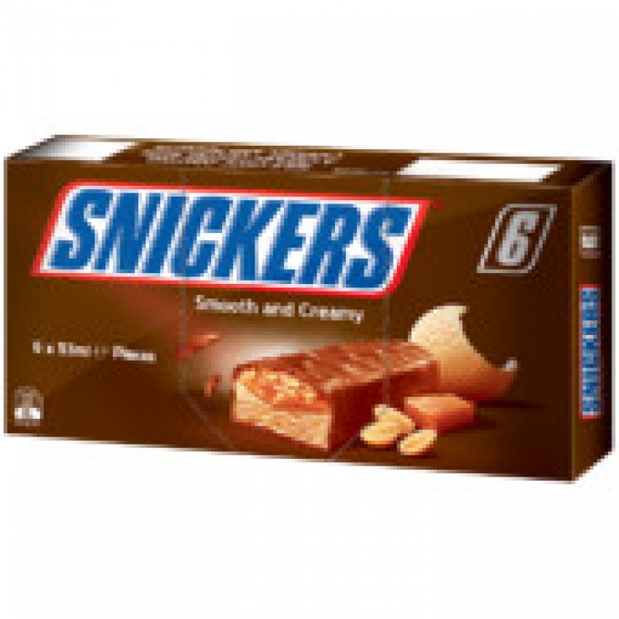 Mars Snickers Frozen Bars 6 pack 318mL
