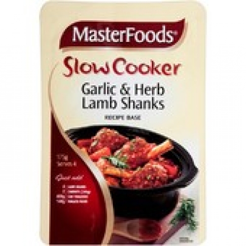 MasterFoods Slow Cooker Garlic & Herb Lamb Shanks Recipe Base 175g