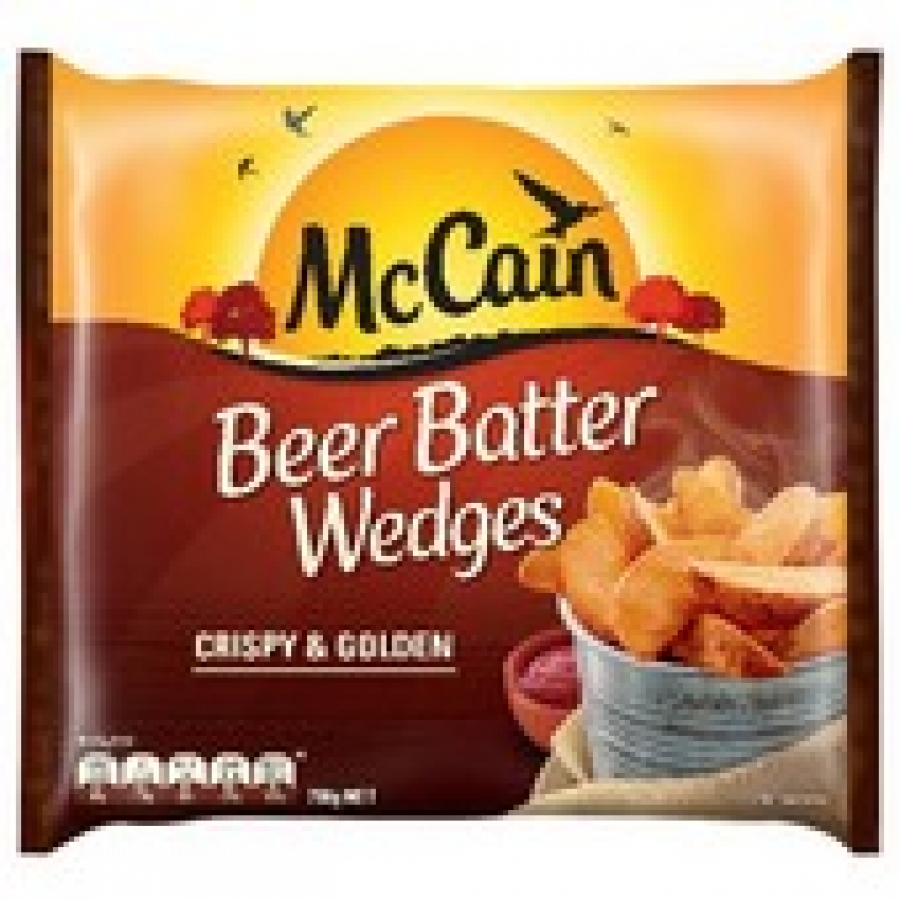 McCain Beer Battered Frozen Potato Wedges 750g