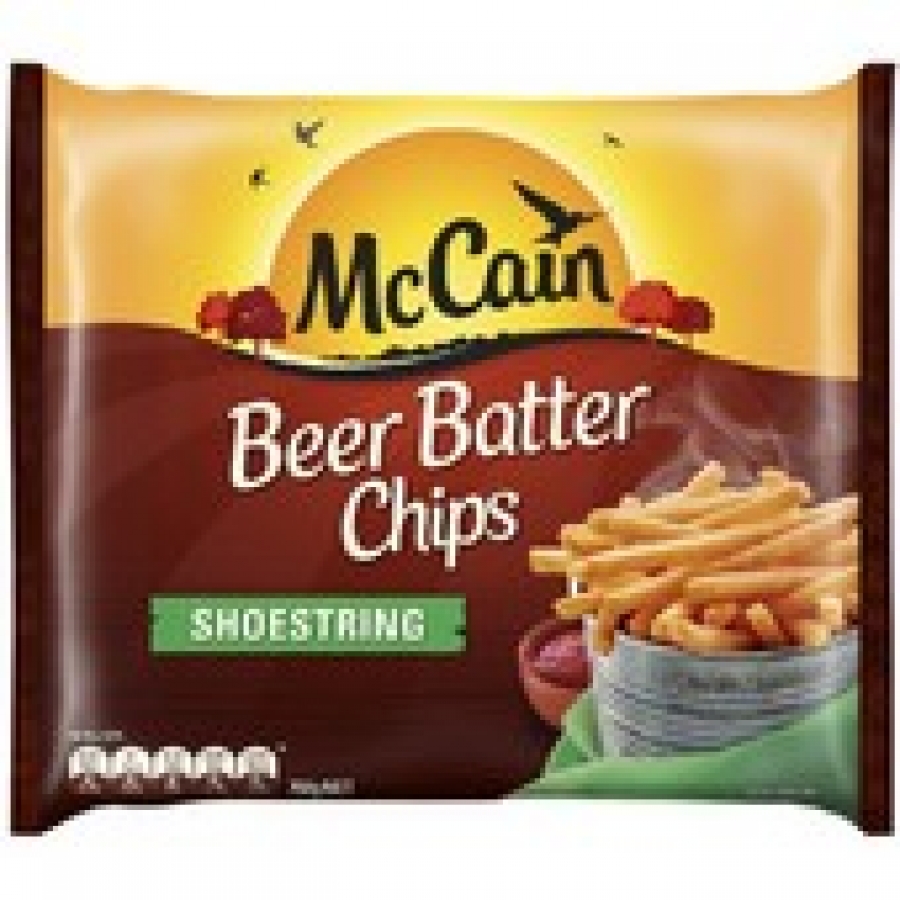 McCain Beer Battered Frozen Shoestring Fries 750g