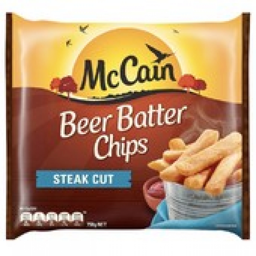 McCain Beer Battered Steak Cut Frozen Potato Chips 750g